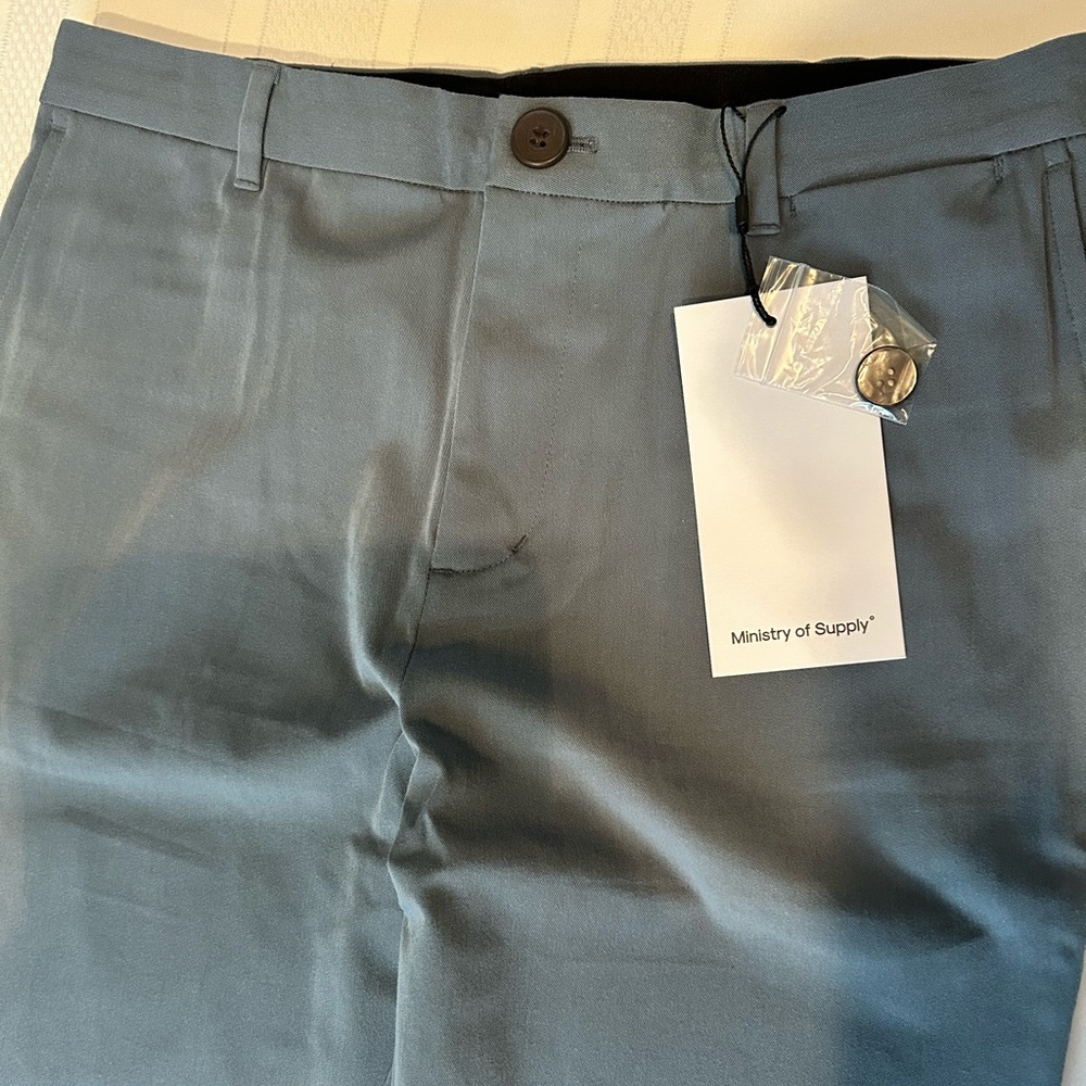 Men's Pace Light Gray Tapered Chino - Picture 3 of 5
